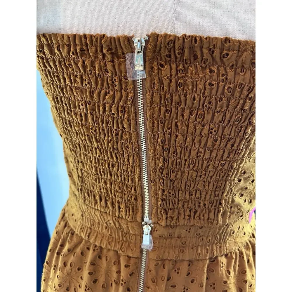 LILY PULITZER (8) Lolina Midi Set NWT Toffee Sunburst EYELET Luxury MSRP 298.00 - Picture 8 of 16
